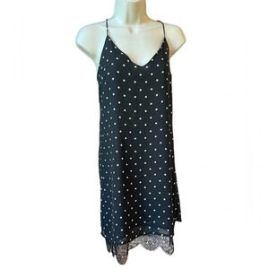 H&M divided dress size 6 in excellent condition black and white polkadots